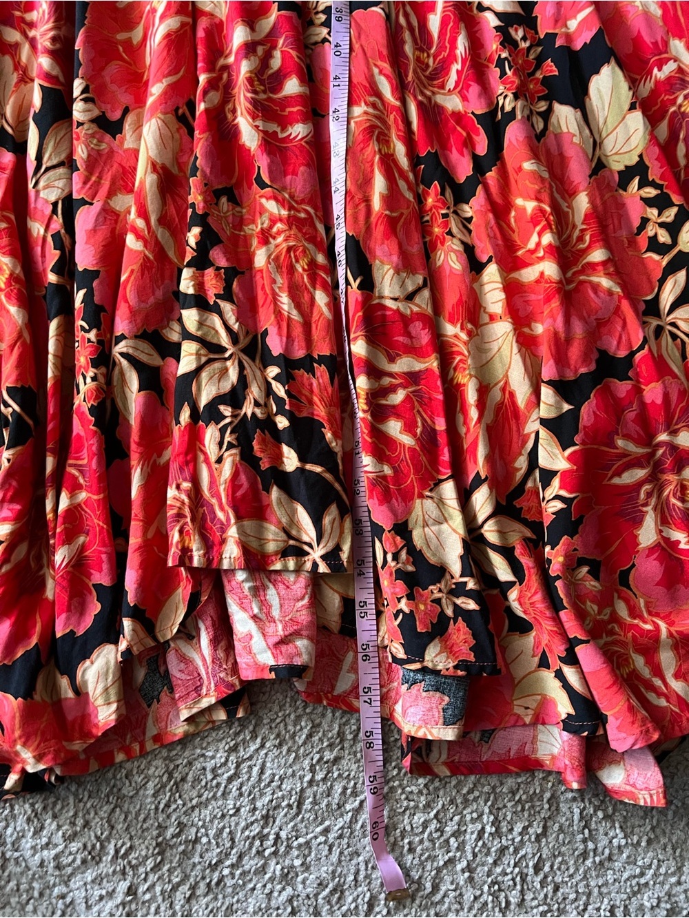 Anthropologie Abel The Label Vivid Dreams Boho Bright Floral Maxi Dress Sz M - Picture 11 of 14